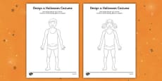 Design a Halloween Costume Activity Sheet