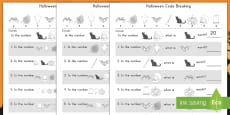 Halloween Place Value Codebreaking Activity Pack