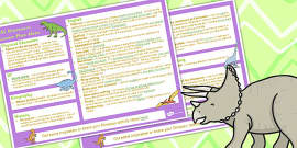 EYFS Dinosaurs Lesson Plan Enhancement Idea and Resource Pack