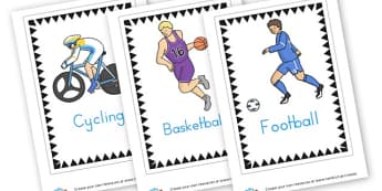 Sports cards - Sports Day Primary Resources, sport, award, reward, sports, PE