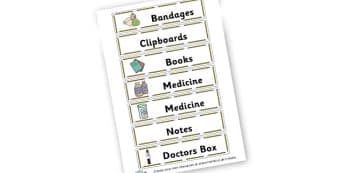 Hospital - Toy Hospital Roleplay Primary Resources, Roleplay, Toys, Masks