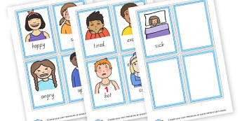 simple emotion cards - EAL Emotions Primary Resources - EAl, emotions, feelings