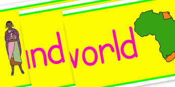 Around the World Display Banner - KS2 Around the World, Geography, Around the World, KS2 Geography