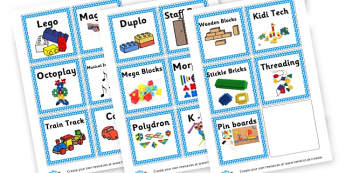 Toy box labels - Classroom Labels Primary Resources, book label, resource label