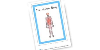 The Human Body Book Cover - KS2 Science, The Human Body, My Body, Skeleton, Organs, Worksheets