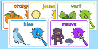 French Colours Posters - poster, displays, display, visual, aid