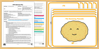 EYFS The Runaway Pancake Movement Activity Adult Input Plan and Resource Pack - EYFS, Early Years planning, adult led, The Runaway Pancake, traditional tales, pancake day, Shrove T