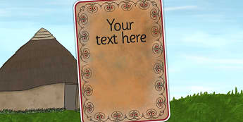 Iron Age Themed Themed Editable Poster Template - history display