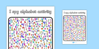 I Spy Alphabet Activity - I spy, alphabet, activity, game, letter