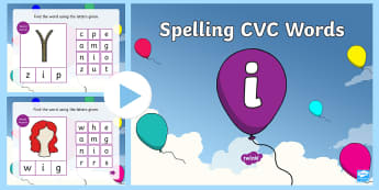 CVC Words I Spelling PowerPoint - CVC Words I Spelling PowerPoint - CVC words, spellings, powerpoint, cvcwords, speeling, cvc wods, sp