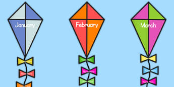 Editable Birthday Kite Display - birthday, birthday display, editable birthday display, classroom display, classroom management, birthday kites, display