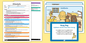 EYFS Goldilocks and the Three Bears Activity Busy Bag Plan and Resource Pack