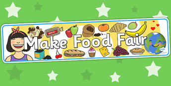 Make Food Fair Display Banner - fairtrade, fair trade, food, fair