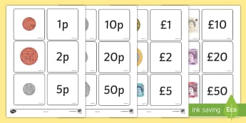 Coin Value Matching Card Activity - matching, matching game, coin value, coins, british coins, coin value matching game, coin value matching cards, coin value matching activity, game, activity, snap