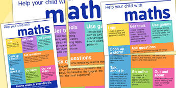 Help Your Child With Maths Print Out - numeracy, math, visual aid