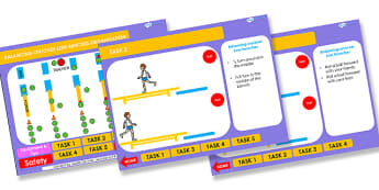 PE Balancing On Over Benches Age 4 5 6 Years Lesson Ideas PowerPoint - balancing, lesson ideas, lesson plans, powerpoint, lesson plan powerpoint, ideas, plans