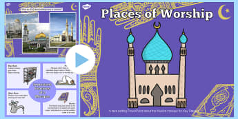 Places of Worship Muslim Mosques KS1 PowerPoint - religion, ks1