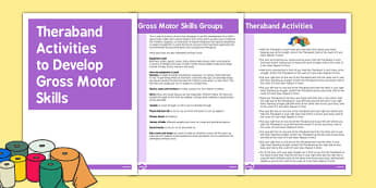 Theraband Gross Motor Skills Activities - Motor, Skill, Theraband