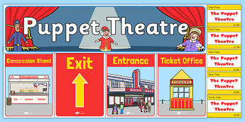 Puppet Theatre Role Play Pack - puppet theatre, role play, pack, role-play