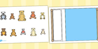 Ten In a Bed Cut And Stick - ten in a Bed, nursery rhyme, rhyme, stick, cut, stick and cut, cutting, activity, 10 in a bed, counting backwards, story, one less