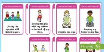 Good Listening Skills Flashcards - Back to School Australia, back to school, good listening, good listener, listening skills, good lear