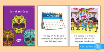 Day of the Dead Emergent Reader eBook - day of the dead, dia de los muertos, emergent reader, ebook, day of the dead ebook, dia de los muert