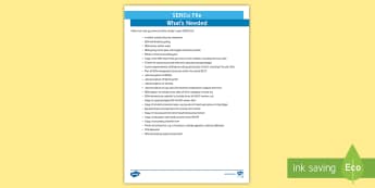 SENCo File Adult Guidance - SEN, senco, sen documents, sen forms, senco file 