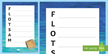 Flotsam Acrostic Poem - jetsam, seaside, beach, debris, poetry, 