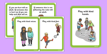 Playground Rules Cards - playground, rules, cards, rules cards