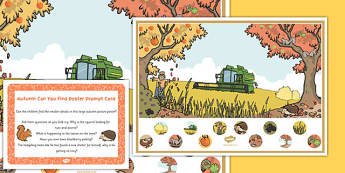 Autumn Can You Find Poster And Prompt Card Pack - autumn, can you find, poster, prompt, card, pack