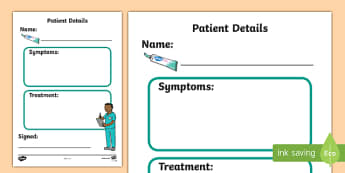 Dental Surgery Role Play Patient Details - dental surgery, dentist, role play, patient details