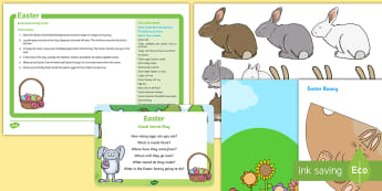 Easter Small World Play Idea and Printable Resource Pack - Easter, spring, eggs, chicks, easter bunny, imaginative play, smallworld play, pretend play, role pl