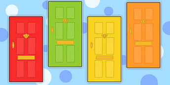 Editable Multicolour Doors - multicolour, doors, editable, edit