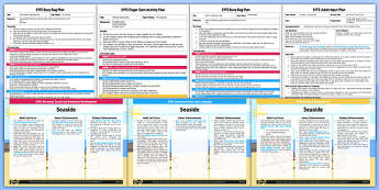 EYFS Seaside Themed Bumper Planning Pack - planning pack, seaside