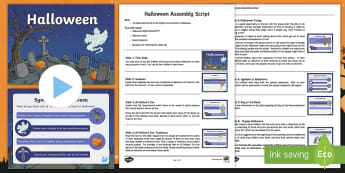 Whole School Halloween  Assembly Pack - all hallows eve, pagan, halloween, whole school, primary