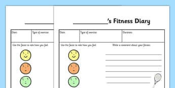 Fitness Diary - fitness diary, fitness, diary, journal, exercise, keeping fit, healthy, health