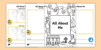 All About Me Booklet - information, workbook, ourselves, book