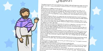 The Miracles of Jesus Bible Stories Print Out - christianity
