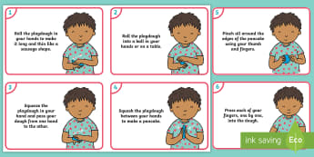 EYFS Time for Playdough Play Child Activity Cards - Playdough Play, dough disco, finger gym, fine motor skills, physical development
