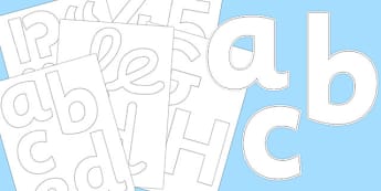 White Display Letters and Numbers Pack - white, display, letters