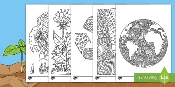 Earth Day Mindfulness Colouring Pages English/Hindi - earth day, mindfulness, colouring sheets, colouring, sheet, colour,mindfullness,minfulness,mindfulln