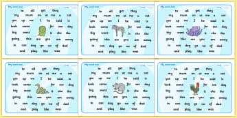 Foundation Stage 2 Word Mat - FS2, CLL, Communication language and literacy,  Display, Word mat, Key words, high frequency words, foundation stage literacy, DfES Letters and Sounds, Letters and Sounds, spelling