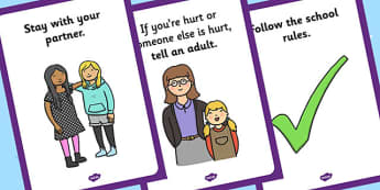 Local Walk Rules Posters - local walk, rules, rules posters