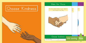 Choose Kindness Read and Discuss Activity Booklet - kindness, choose kindness, friendship, relationships, caring, booklet, 