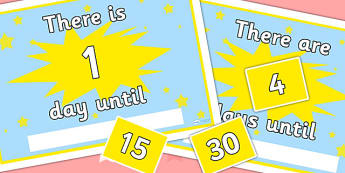 Countdown Calendar Editable - count down, dates, times, calendars