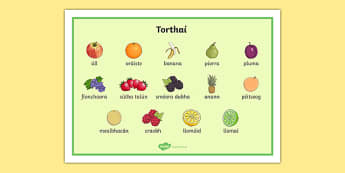 Bia Word Mat Torthai - bia, gaeilge, irish, food, vocabulary, word mats, words, mats, writing