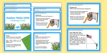 UKS2 Outdoor Challenge Cards