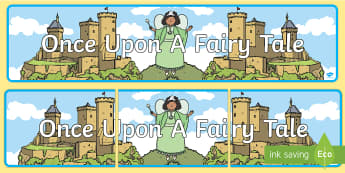 Once Upon a Fairytale Display Banner - display, banner, fairytale