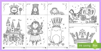 Fairy Tale Mindfulness Colouring Sheets - Mindfulness Colouring, colouring, fairytales, traditional tales, fairy tales