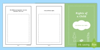 Rights of a Child Booklet - rights, child, booklet, ks2, phsce, pshe, rights of a child